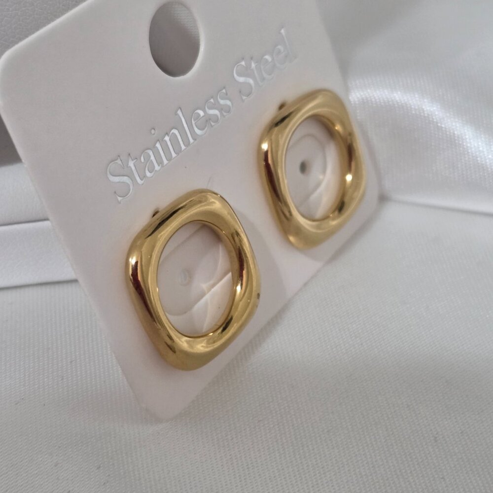 18K Gold Plated 316-L Stainless Steel Women's Earrings